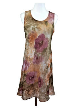 Vintage Jessica Petites Floral Dress Made in Canada Size S Midi 90s Grunge Boho